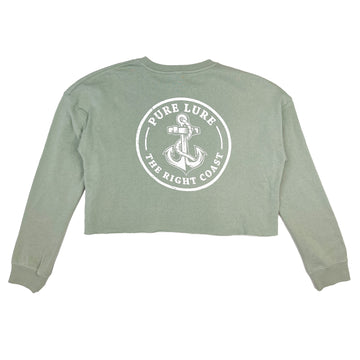 Anchors Away Womens Crop Fleece