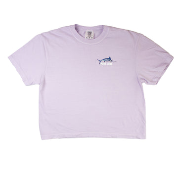 White Marlin Headline Women's Crop T-Shirt